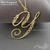 Подвеска Alphabet Cursive Y Gold Plated 46х35 мм