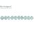 Берилл-аквамарин натуральный с ювелирной огранкой 3,5 мм (нить 5 см)