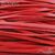 Шнур натуральная кожа плоский красный 3х1,5 мм, изображение 2