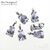 Подвеска со вставкой Lavender Fianit Unique Silver Plated 9х4 мм