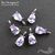 Подвеска со вставкой Lavender Fianit Unique Silver Plated 9х4 мм, изображение 3