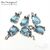 Подвеска со вставкой Sapphire Crystal Unique Silver Plated 9х4 мм