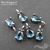 Подвеска со вставкой Sapphire Crystal Unique Silver Plated 9х4 мм, изображение 3