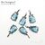 Подвеска со вставкой Sapphire Crystal Unique Silver Plated 9х4 мм, изображение 4