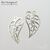 Коннектор White Leaf Sterling Silver 15х8 мм, изображение 4