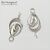 Коннектор Plant Sterling Silver 12х5 мм, изображение 4
