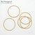 Кольцо соединительное паяное Twisted Round Vermeil Sterling Silver 18х1 мм