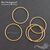 Кольцо соединительное паяное Twisted Round Vermeil Sterling Silver 18х1 мм, изображение 4