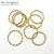 Кольцо соединительное паяное Twisted Round Vermeil Sterling Silver 9х1 мм