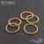 Кольцо соединительное паяное Twisted Round Vermeil Sterling Silver 9х1 мм, изображение 3