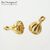 Концевик со штифтом Truffle Vermeil Sterling Silver 9х5 мм, изображение 2