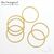 Кольцо соединительное паяное Twisted Round Vermeil Sterling Silver 14х1 мм, изображение 2