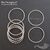 Кольцо соединительное паяное Twisted Round Sterling Silver 18х1 мм