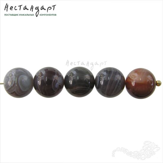 Агат натуральный Бразильский 12 мм, изображение 2