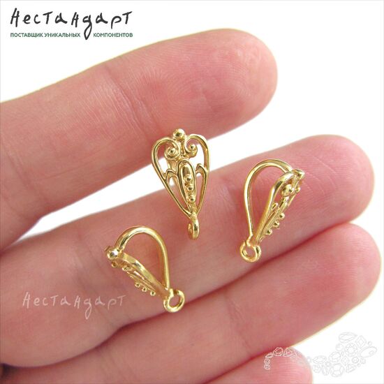 Бейл Summer Motif Gold Plated 16х9 мм, изображение 3