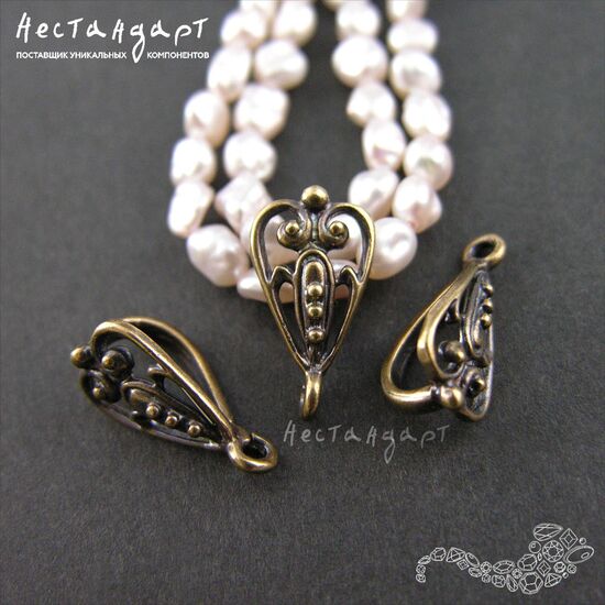 Бейл Summer Motif Patina Bronze 16х9 мм, изображение 3