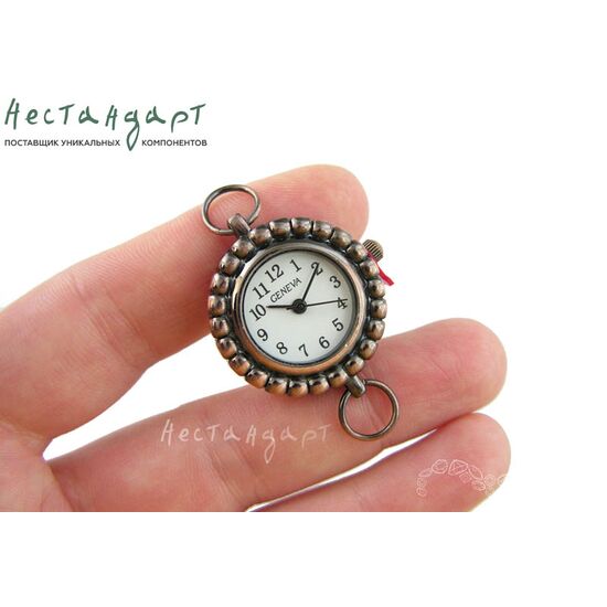 Основа для изготовления часов Geneva AG-10 White Copper 31x27 мм, изображение 2