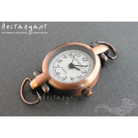 Основа для изготовления часов Geneva AС-17 White Copper 32x19 мм, изображение 3