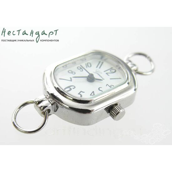 Основа для изготовления часов Geneva L-8 White Silver 30x19 мм, изображение 4