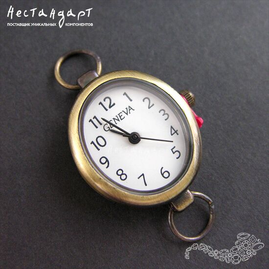 Основа для изготовления часов Geneva AG-7 White Bronze 30x22 мм