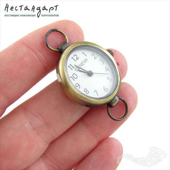 Основа для изготовления часов Geneva AG-7 White Bronze 30x22 мм, изображение 2