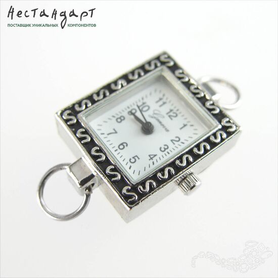 Основа для изготовления часов Geneva L-76 White Silver 28x20 мм, изображение 4