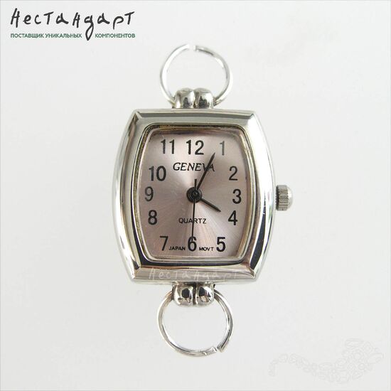 Основа для изготовления часов Geneva CL-15 Rose Satin Silver 29x21 мм, изображение 3