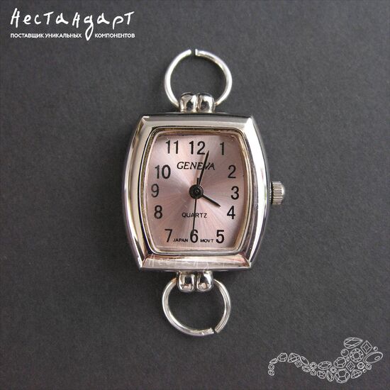 Основа для изготовления часов Geneva CL-15 Rose Satin Silver 29x21 мм, изображение 4