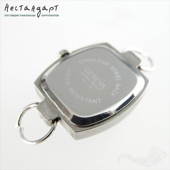 Основа для изготовления часов Geneva CL-15 Rose Satin Silver 29x21 мм, изображение 5