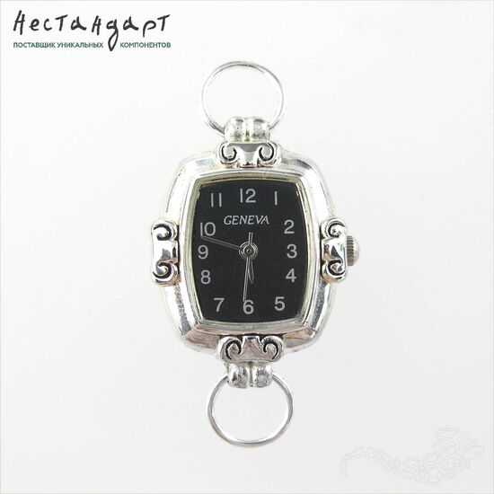 Основа для изготовления часов Geneva CL-9 Black Silver 31x21 мм, изображение 5