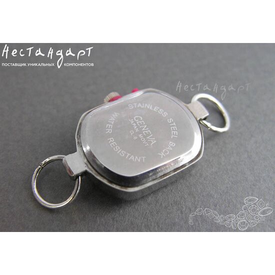 Основа для изготовления часов Geneva CL-8 Rose Satin Silver 30x19 мм, изображение 4