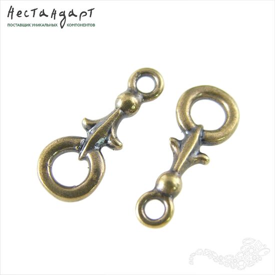 Коннектор Knightly Lily Patina Bronze 17х7 мм, изображение 4