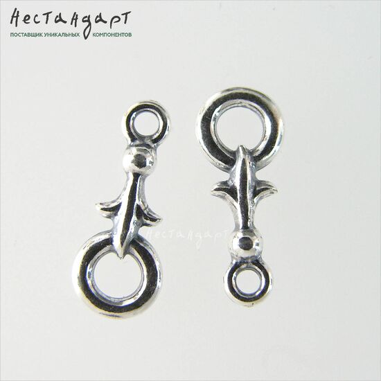 Коннектор Knightly Lily Silver Plated 17х7 мм, изображение 4