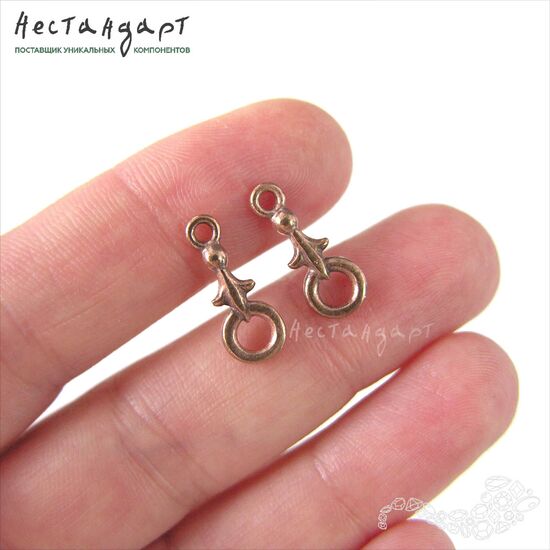 Коннектор Knightly Lily Patina Copper 17х4 мм, изображение 2