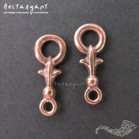 Коннектор Knightly Lily Patina Copper 17х4 мм, изображение 3