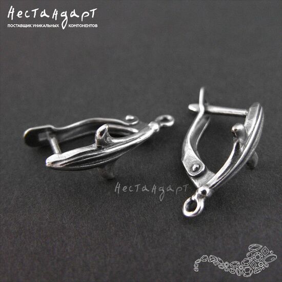 Швензы Knightly Silver Plated 19x8 мм (пара)