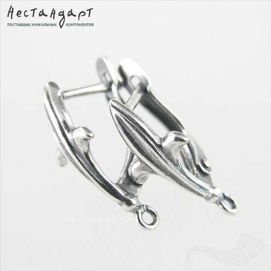 Швензы Knightly Silver Plated 19x8 мм (пара), изображение 3