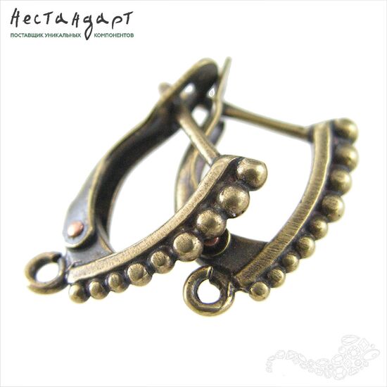 Швензы Grains Patina Bronze 17х2 мм (пара), изображение 4