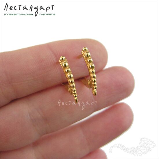 Швензы Grains Gold Plated 17х2 мм (пара), изображение 2