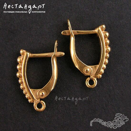 Швензы Grains Gold Plated 17х2 мм (пара), изображение 3