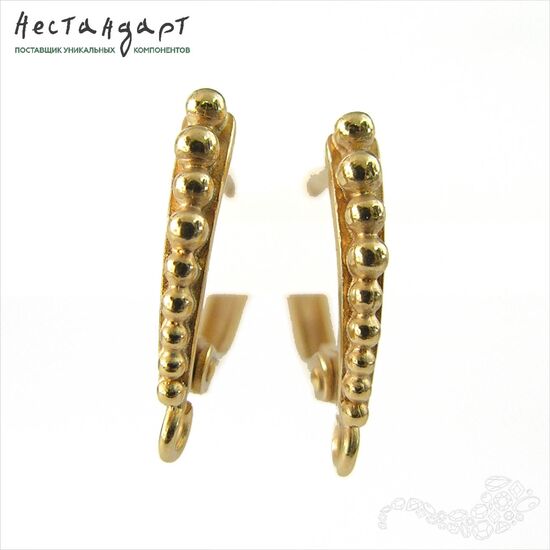 Швензы Grains Gold Plated 17х2 мм (пара), изображение 4