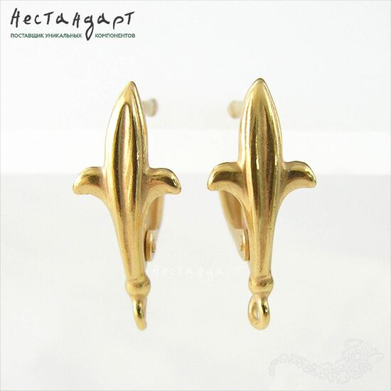 Швензы Knightly Gold Plated 19x8 мм (пара), изображение 3