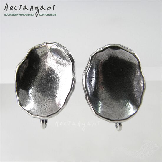 Швензы Blur Silver Plated 18х14 мм (пара), изображение 3