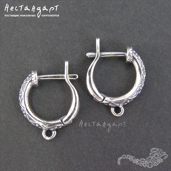 Швензы Templar Silver Plated 16x3 мм (пара), изображение 3