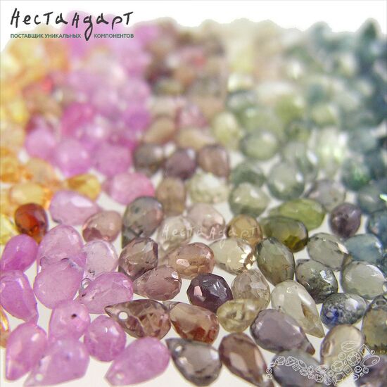 Сапфир натуральный Exquisite Drop 4-6 мм (уп. 10 шт.), изображение 5