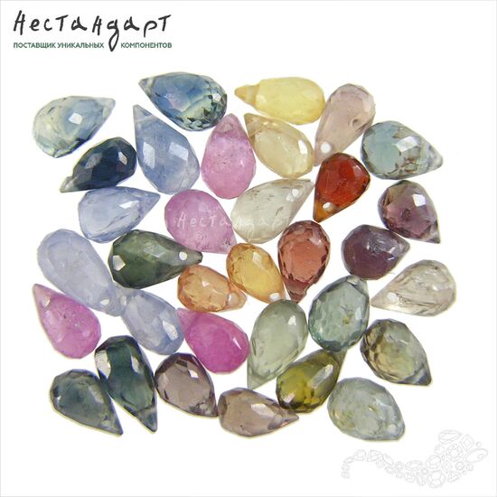 Сапфир натуральный Exquisite Drop 4-6 мм (уп. 10 шт.), изображение 7