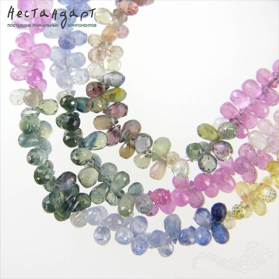 Сапфир натуральный Exquisite Drop 4-6 мм (уп. 10 шт.), изображение 9