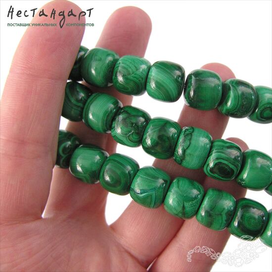 Малахит натуральный Roll 10х12 мм, изображение 3