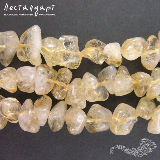 Цитрин натуральный гладкий Nuggets 12-15 мм (уп. 5 шт.), изображение 4