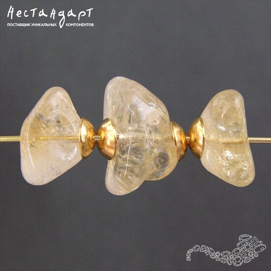 Цитрин натуральный гладкий Nuggets 12-15 мм (уп. 5 шт.), изображение 6